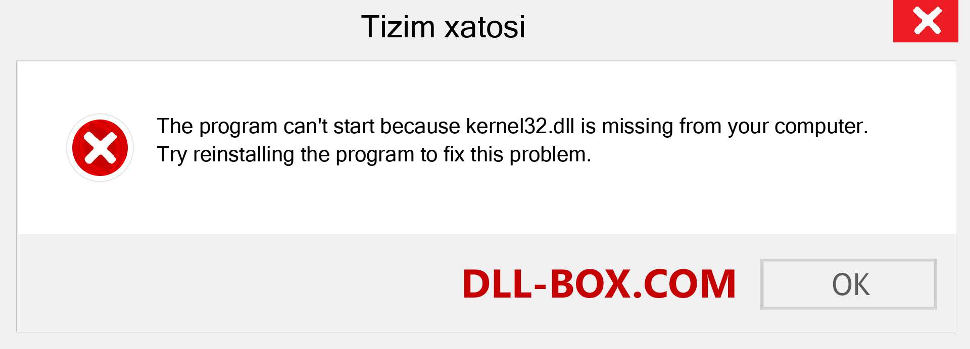 kernel32.dll fayli yo'qolganmi?. Windows 7, 8, 10 uchun yuklab olish - Windowsda kernel32 dll etishmayotgan xatoni tuzating, rasmlar, rasmlar